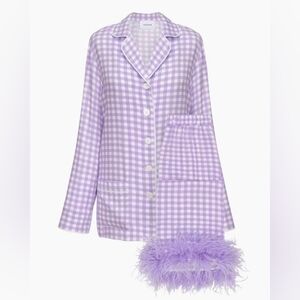 Sleeper Puple Gingham Set - M